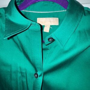 Banana Republic Ladies Teal Dress Shirt